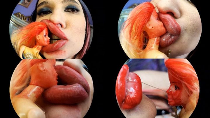 huge lips Giantess kisses non stop