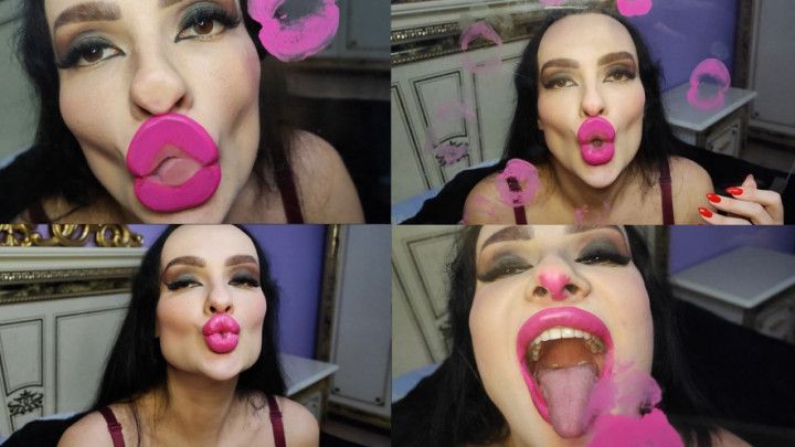 I make you cum with my huge pink cocksucking lips