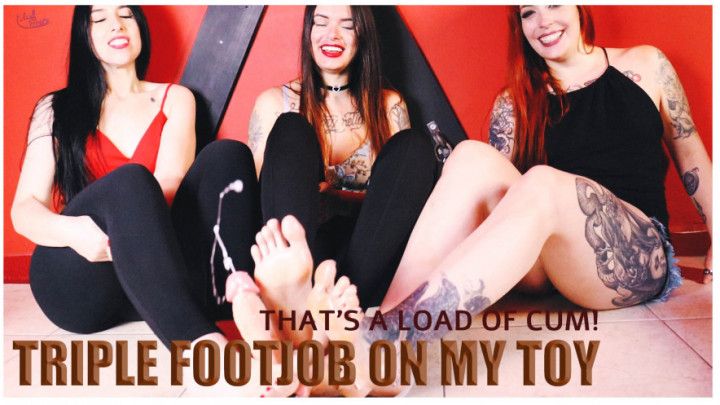 Can you handle a triple footjob