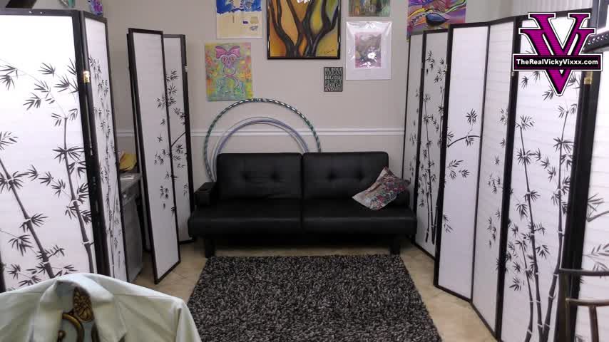 Vicky vacuum's naked