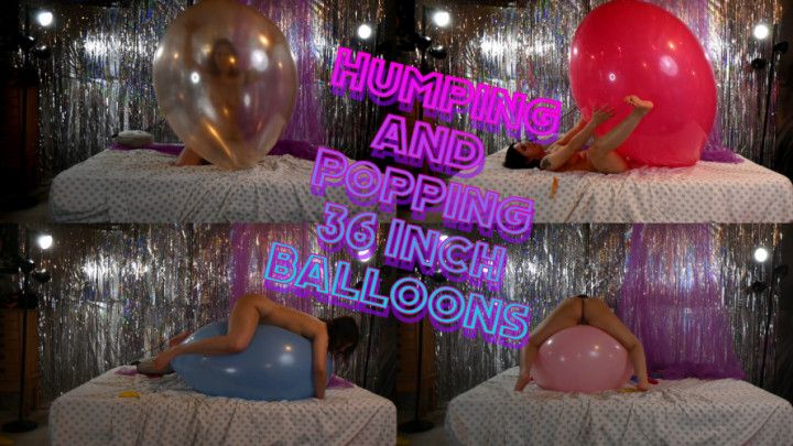 Humping and Popping 36 Inch Balloons