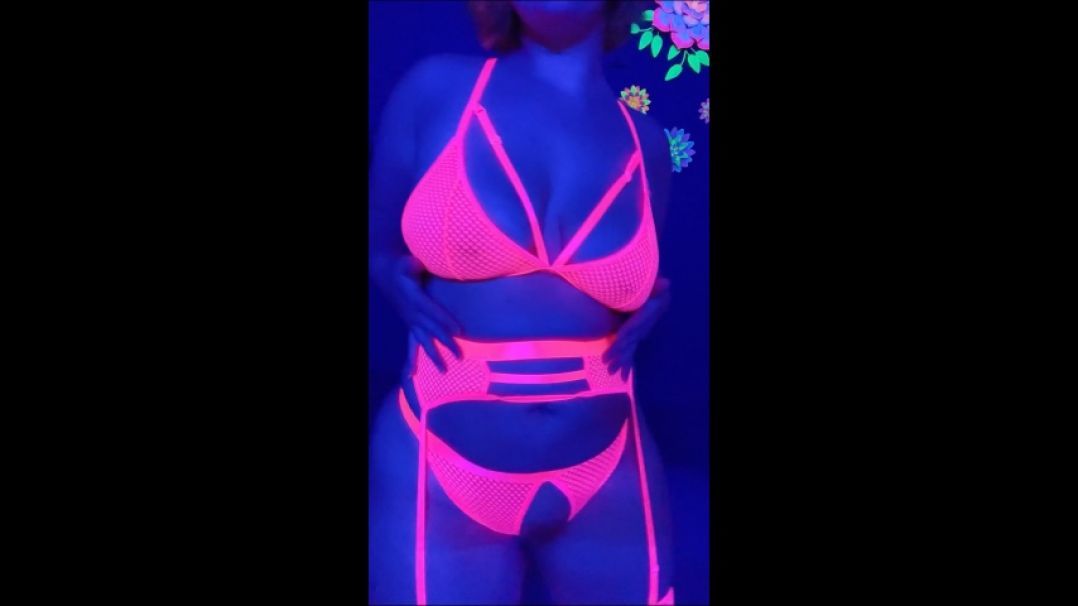 Pink Blacklight Lingerie