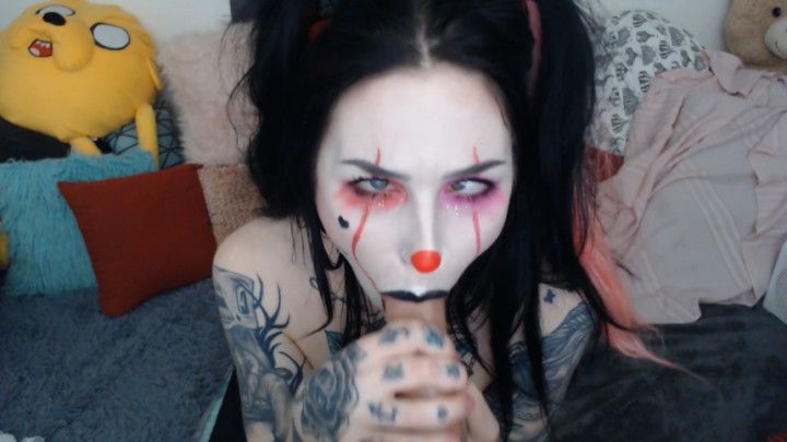 Ahegao Clown Face Fuck Facial