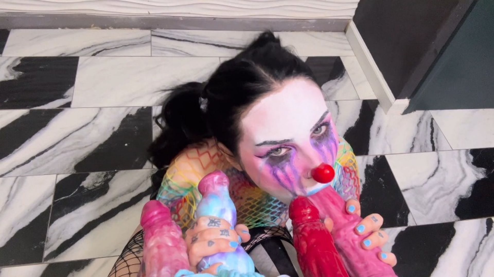 Clown Alien Monster Dicks Blowbang Fuck and Bukakke