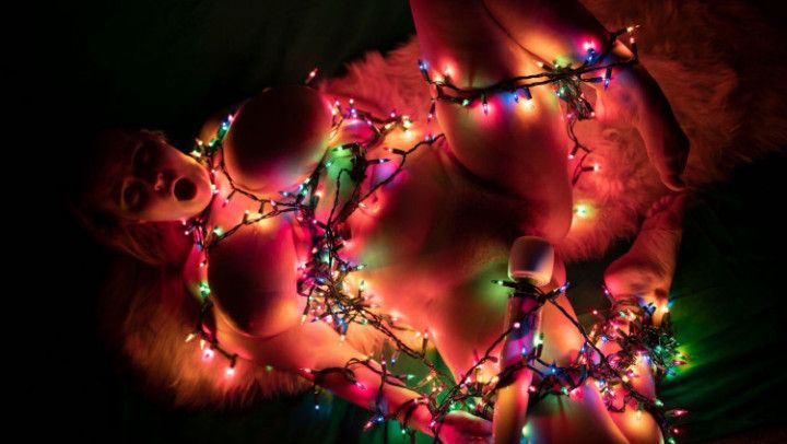 Christmas Tree Shibari Cum