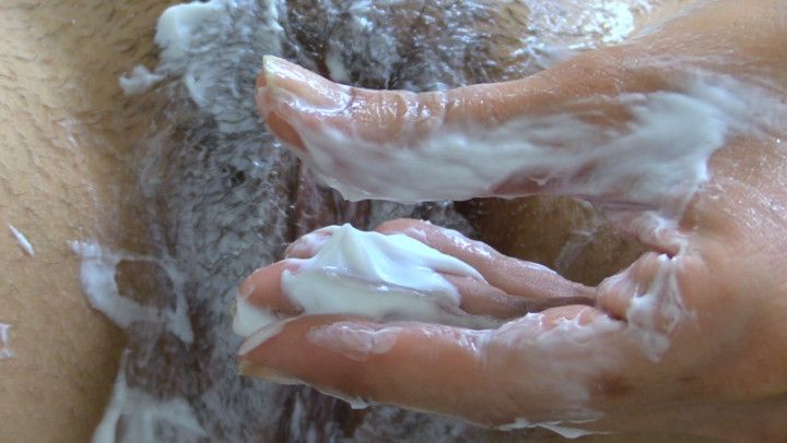 Thick Cream Coated Hairy Pussy