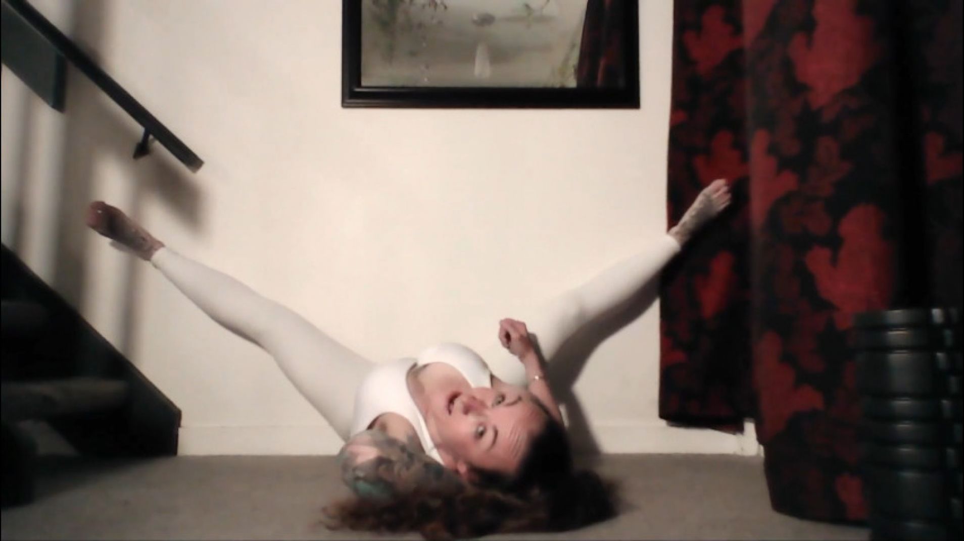 Muscle Girl Mini Workout and Stretching Live Stream Part 3