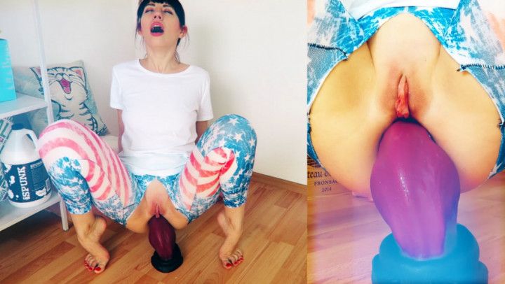 First time huge dragon's dick up the ass