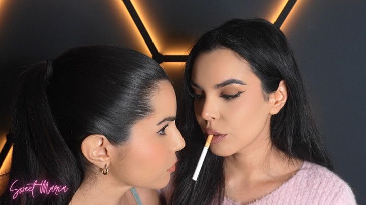 Soaking her in my smoke