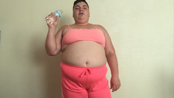 Dancing my BUTT off in outgrown clothes