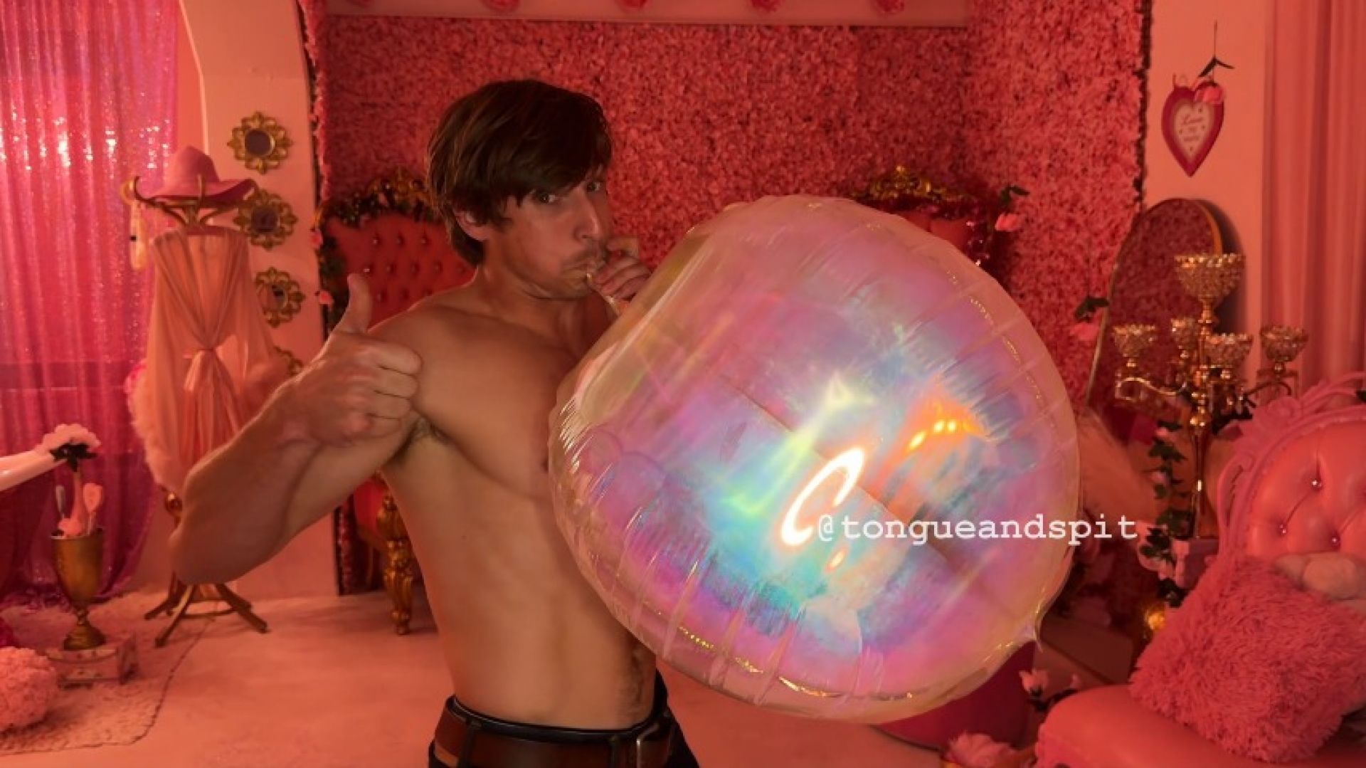 Logan Blows Up a Large Balloon Part19 Video1