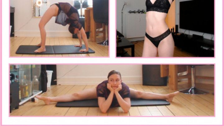 The cutest sexy stretching session