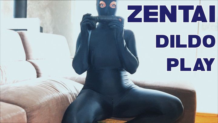 Zentai Dildo Play