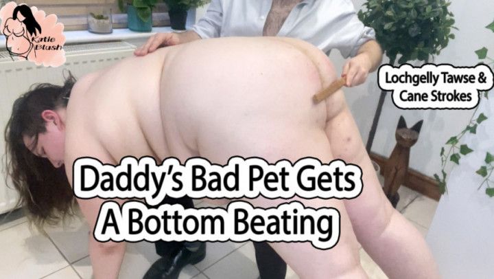 Step-Daddy's Bad Pet Gets A Bottom Beating