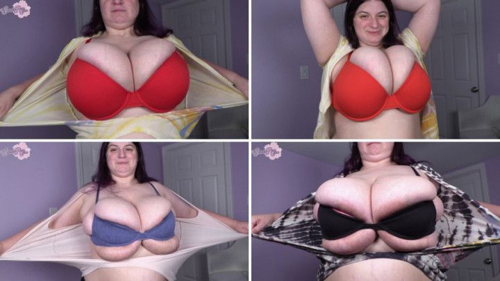 Huge Boobs, Tiny Bras, Shirt Ripping and Boob Flexing HD