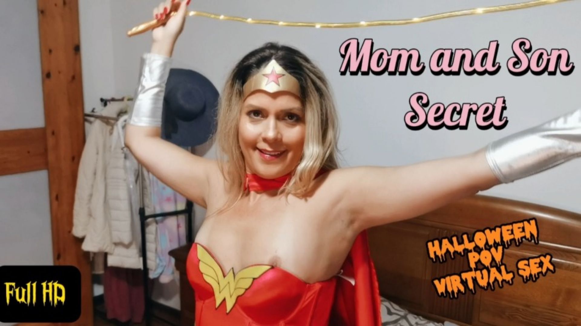 step-Mom and step-Son Secret Halloween Virtual Sex