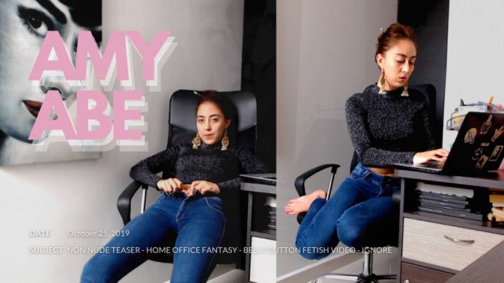 Amy Abe working from home