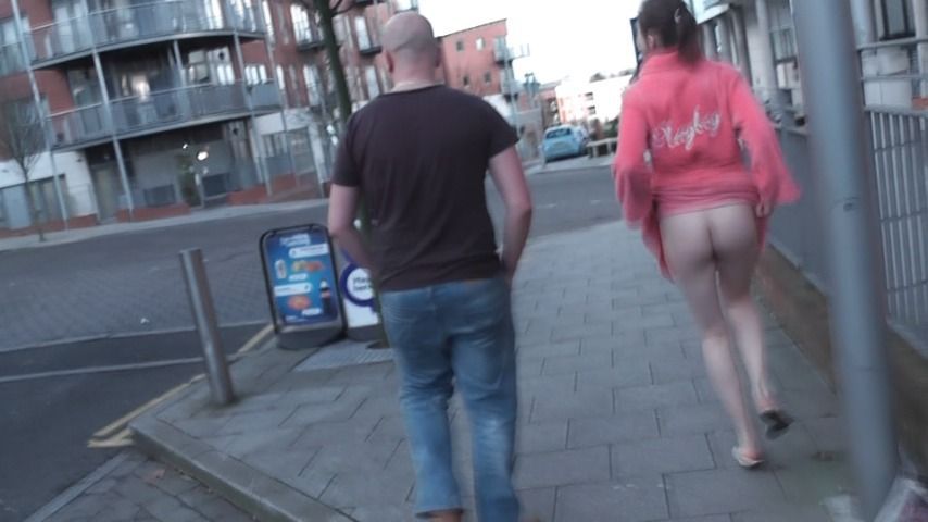 Tina Kay Public Flashing Nudity in Shop