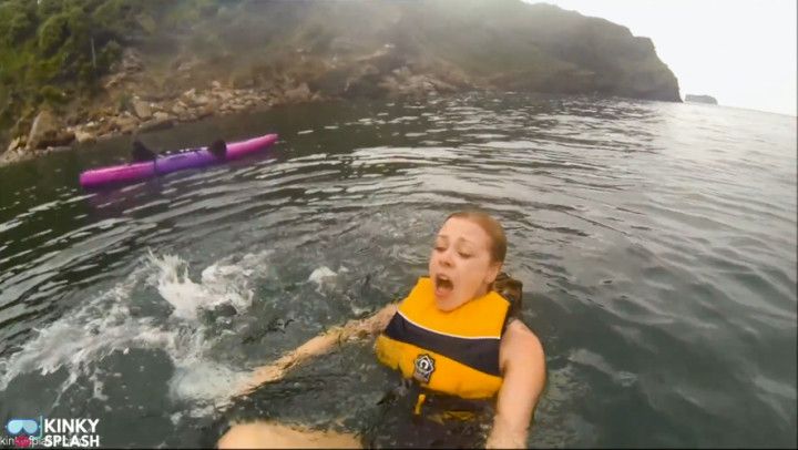 UkCuteGirl - Open Water Kayak Disaster Saved by Lifejacket - ManyVids